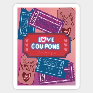 Love coupons Sticker